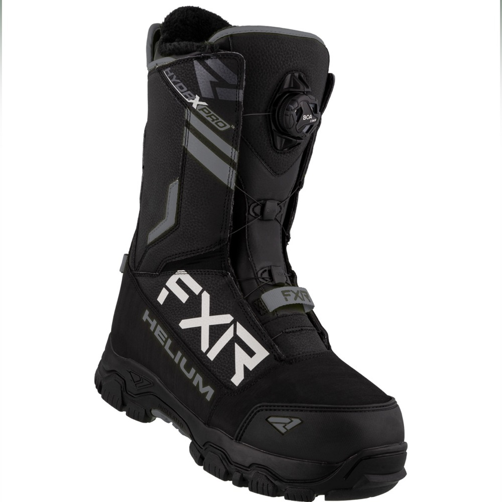 Brand New in Box Black FXR Racing Helium BOA Insulated Snowmobile Boots